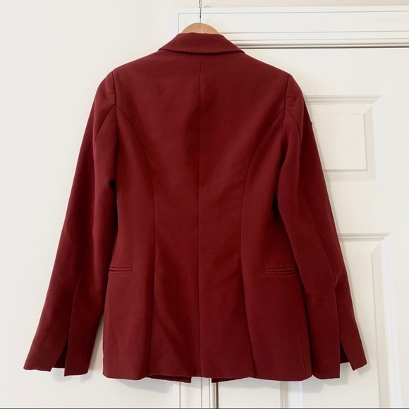 Prabal Gurung Red Tie Blazer Size 2 - Picture 6 of 9